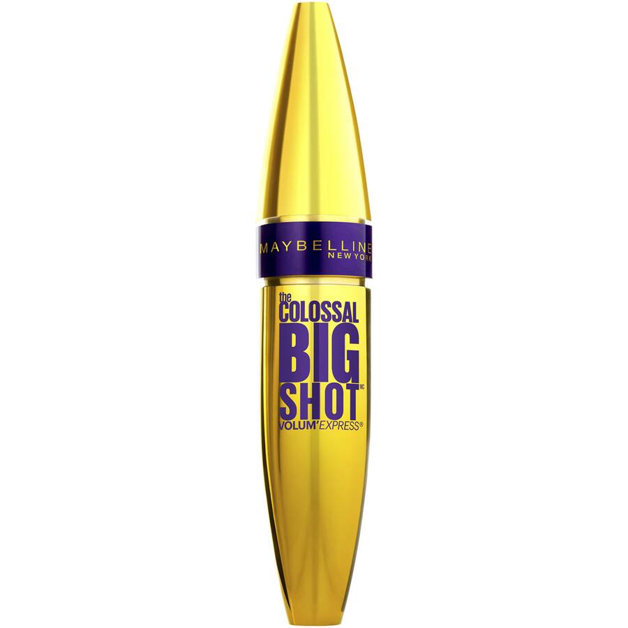 Maybelline Colossal Big Shot Mascara in Very Black offers bold volume and long, clump-free lashes for striking eye looks.