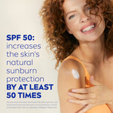 Nivea Sunscreen Sensitive SPF50, a soothing lotion for sensitive skin with Aloe Vera, Chamomile, and broad-spectrum sun protection.