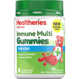 Healtheries Kids Immune Multi Gummies, flavorful immune support for children with essential vitamins and minerals.