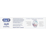 Oral-B Toothpaste for gum health and enamel protection, revitalizing gums in 2 weeks with a fresh smooth mint flavor.