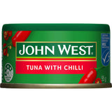 Flaked tuna with red chili and seasonings, rich in omega-3, perfect for wraps, salads, or quick meals.