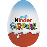 Kinder Chocolate Snack Surprise Blue egg with creamy chocolate and a surprise toy inside, perfect for joyful snack time.