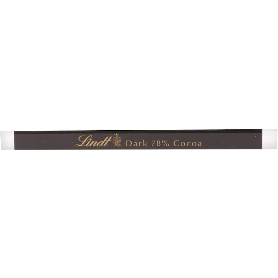 Lindt Excellence Dark 78% chocolate bar featuring rich cocoa flavor, smooth texture, and elegant packaging. Perfect for chocolate lovers.