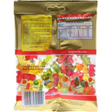 Colorful Haribo Jelly Sweets Gold Bears, soft gummy candies in fruity flavors like pineapple, orange, and strawberry.