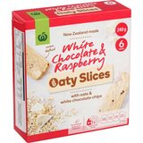 Woolworths Oaty Slices Oat Bars White Choc & Raspberry