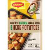 Maggi Side Dish Potato Bake Herb, a savory herb-infused dish that transforms potatoes into a delightful family meal.