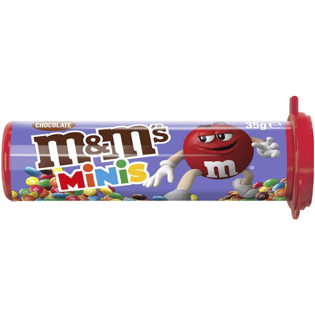 Bite-sized M&M's Sweets Minis feature vibrant shells and rich milk chocolate, perfect for snacking or sharing on the go.