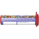 Colorful M&M's Sweets Minis in a convenient tube, featuring rich milk chocolate in a crunchy shell for delightful snacking.