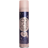 Co Lab Dry Shampoo Overnight Renew spray bottles with a calming lavender scent for revitalizing hair while you sleep.