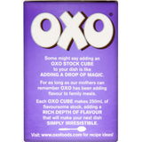 Oxo Lamb Stock Cubes 71g box, enhancing dishes with rich lamb flavor and aromatic herbs for hearty meals.