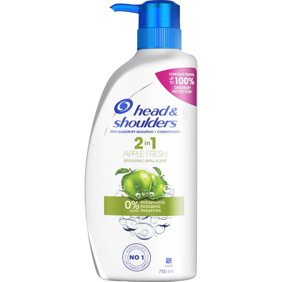 Head & Shoulders 2 In 1 Shampoo & Conditioner Apple Fresh 750mL