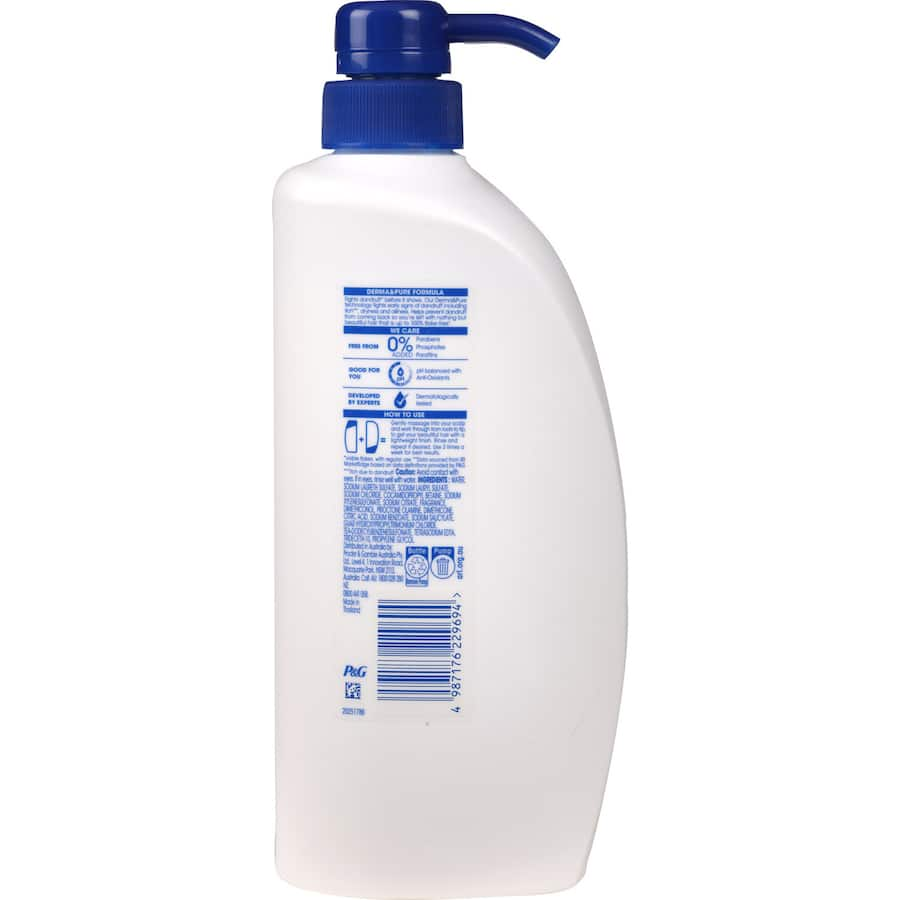 Head & Shoulders 2 In 1 Shampoo & Conditioner for smooth, shiny hair with dandruff protection, suitable for all hair types.