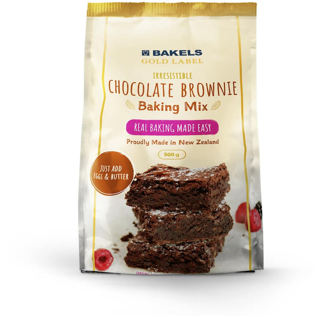 Rich chocolate brownie mix from Bakels, perfect for fudgy homemade desserts with high-quality ingredients.