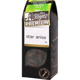 Whole star anise pods in eco-friendly packaging, perfect for enhancing sweet and savory dishes with rich flavor.