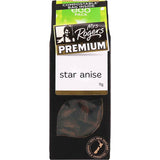 Whole star anise in eco-friendly packaging, perfect for enhancing sweet and savory dishes with sustainable, aromatic flavor.