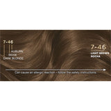 Napro Palette Light Brown Mocha hair color in 115ml, offers rich, vibrant color with 100% grey coverage and deep moisture care.