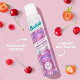 Batiste Dry Shampoo Fresh in a can, refreshing hair instantly without water, ideal for busy lifestyles, for vibrant and clean hair.