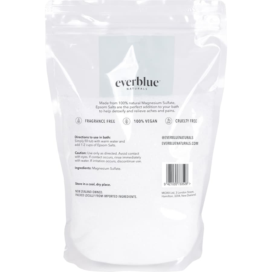 Everblue Naturals Epsom Salts  Pouch bag 1.5kg