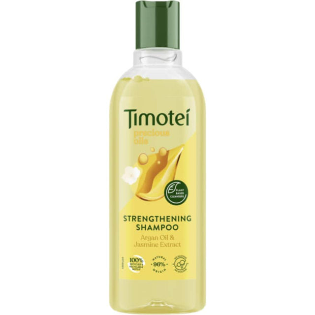 Timotei Shampoo Strengthening: a nourishing formula for revitalizing, fortifying hair and promoting healthy growth with a refreshing scent.