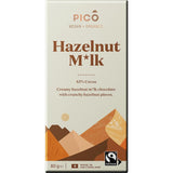 Organic and vegan Pico Chocolate Hazelnut Milk, creamy, dairy-free beverage with rich chocolate and hazelnut flavor.