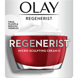 Olay Regenerist Microsculpting Face Cream, anti-aging moisturizer with Niacinamide, peptides, and antioxidants for youthful skin.