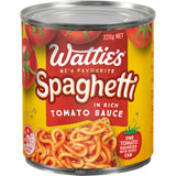 Watties Spaghetti In Tomato Sauce  Can 220g