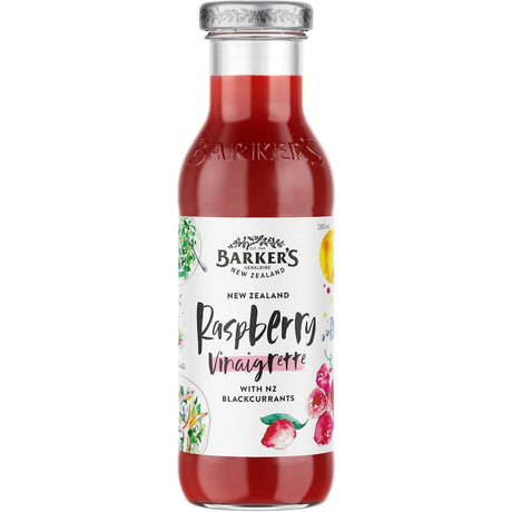 Barkers Raspberry Vinaigrette: a tangy and sweet all-natural dressing for salads, marinades, and dipping sauces.