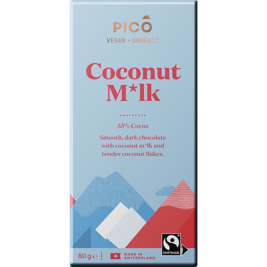 Pico Chocolate Coconut Milk: Organic, vegan beverage combining rich cocoa and creamy coconut for a healthy, indulgent treat.