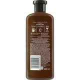 Herbal Essences Hydrating Shampoo with coconut milk, aloe, and sea kelp; paraben-free, vegan, and recyclable packaging.