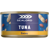 Sealord Sensations Tuna Satay in creamy sauce, perfect for sandwiches, salads, or a healthy snack right from the can.