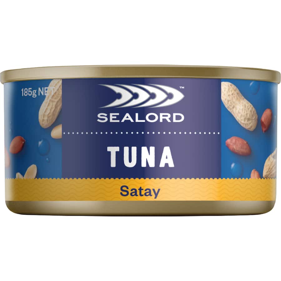 Sealord Sensations Tuna Satay in creamy satay sauce, ideal for sandwiches, salads, or a quick healthy snack.