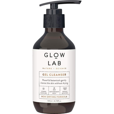 Glow Lab Facial Cleanser Gel: A gentle, hydrating gel cleanser with plant botanicals and fruit acids for a balanced, radiant complexion.