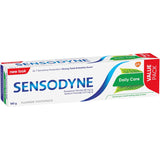 Sensodyne Sensitive Teeth Toothpaste Daily Care: Relief for sensitive teeth, strengthens enamel, protects gums, and freshens breath.