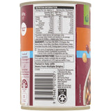 Image of Woolworths Four Bean Mix featuring kidney, chickpeas, cannellini, and butter beans, no added salt, high in protein and fiber.