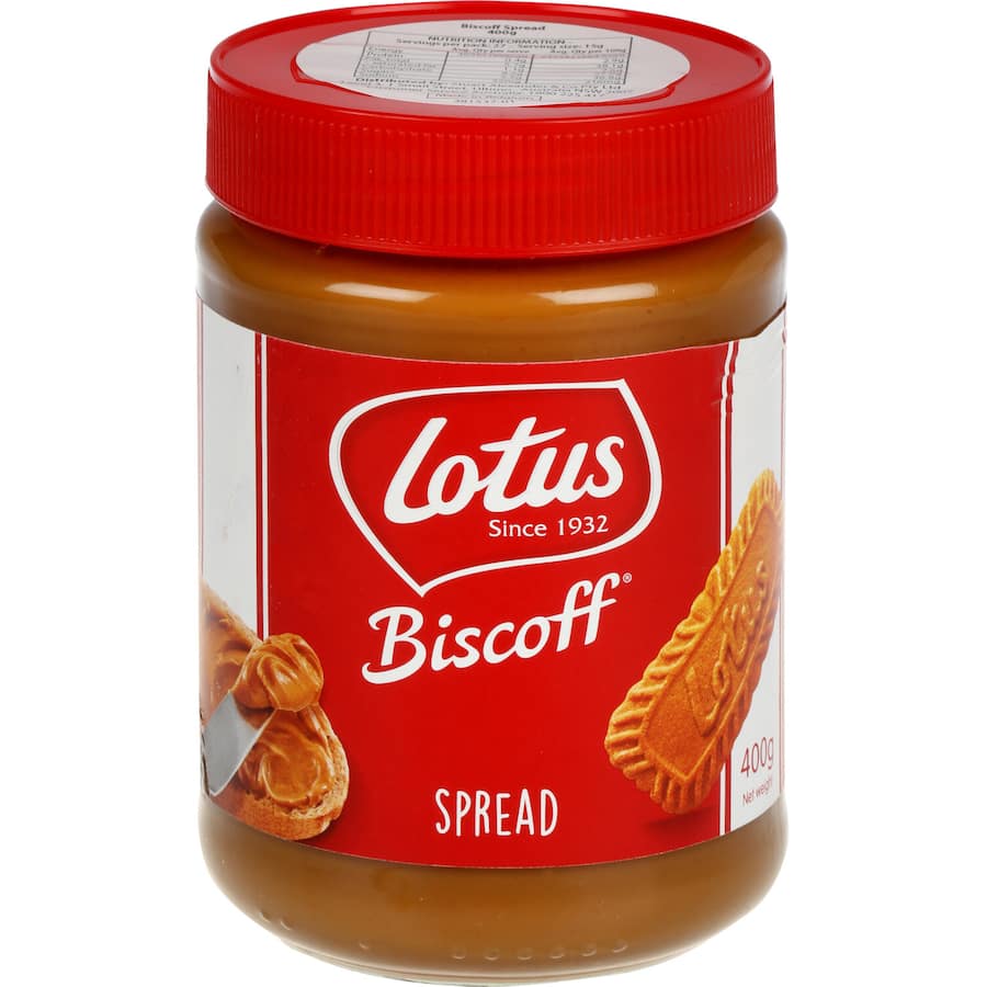 Creamy Lotus Biscoff Spread made from caramelized cookies, perfect for toast, desserts, or enjoying straight from the jar.