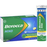 Effervescent tablet with citrus flavor, packed with vitamins and Spanish Sage for enhanced mental focus and performance.