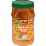 Woolworths Apricot Halves In Juice Plastic jar 695g