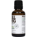 Bulldog Beard Care Original Oil bottle with natural ingredients for soft, shiny beards, suitable for daily grooming.