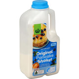 Woolworths Pancake Mix Original Shaker for quick and easy fluffy pancakes; just add water and shake for a tasty breakfast treat.