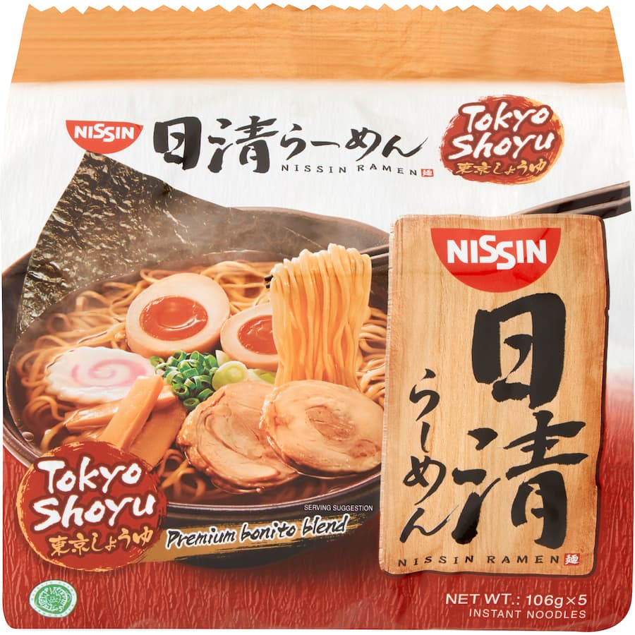 Nissin Ramen Noodles Tokyo Shoyu Multipack