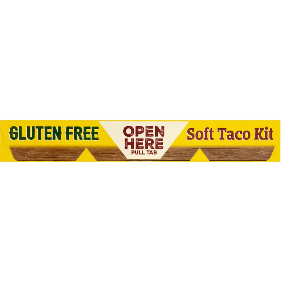 Old El Paso Gluten Free Soft Taco Kit with corn tortillas, seasoning, and toppings for delicious, customizable taco nights.