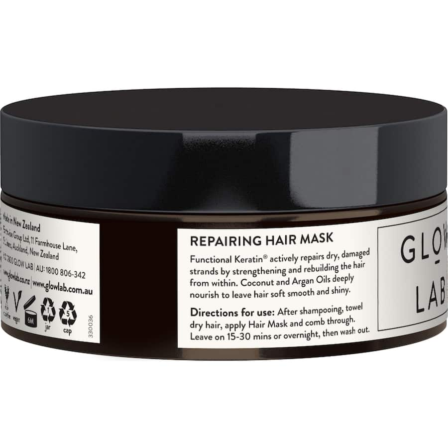 Glow Lab Hair Treatment Mask: A restorative hair mask packed with keratin, oils, and vitamins for vibrant, smooth hair.