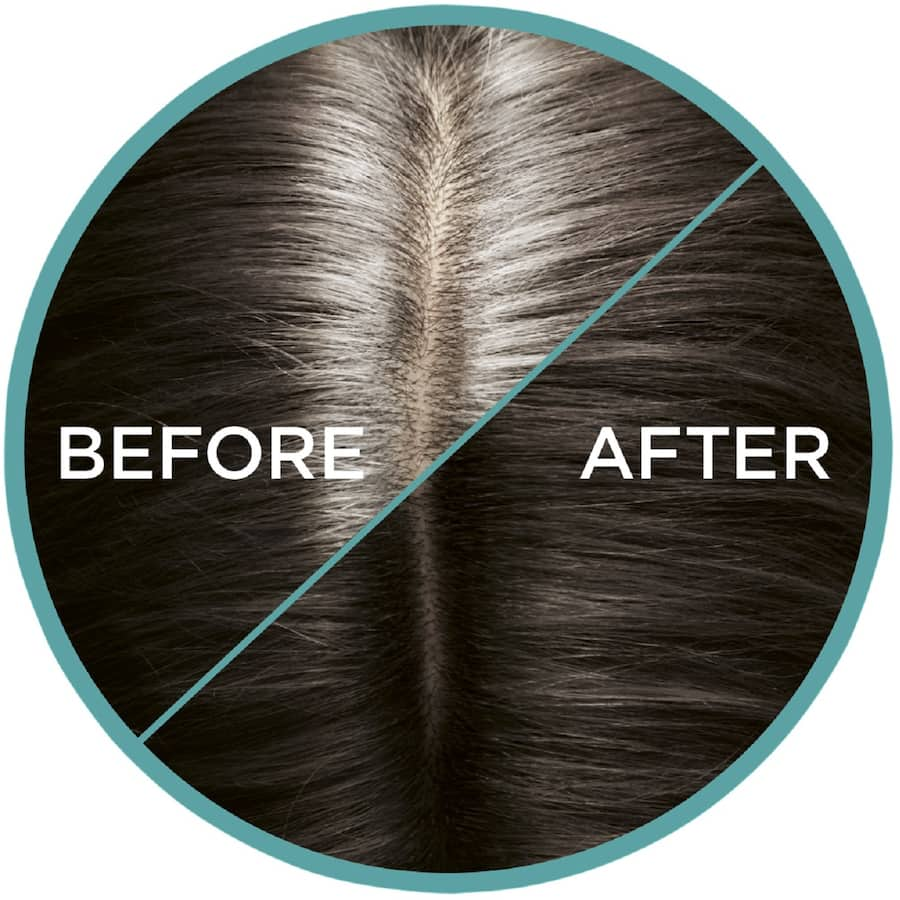 L'Oreal Paris Magic Retouch spray in Cool Dark Brown quickly conceals grey roots with a lightweight, non-transferable formula.