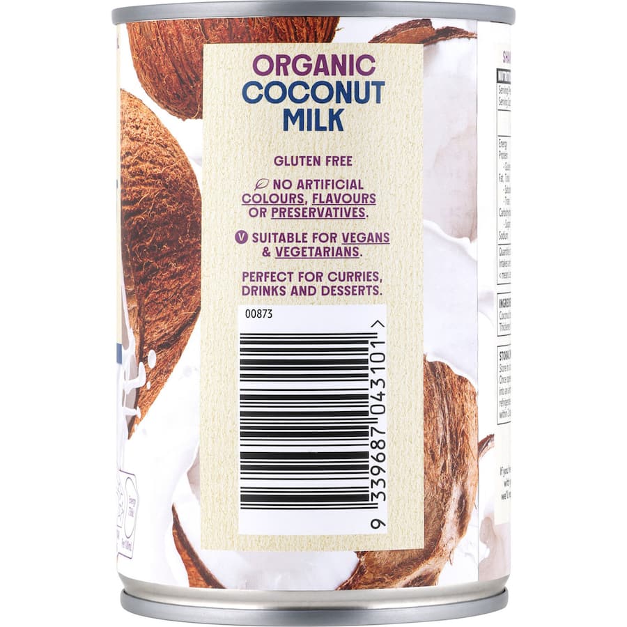 Creamy Macro Organic Coconut Milk, perfect for soups, curries, and vegan recipes, made from non-GMO, organic coconuts.