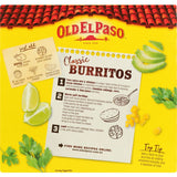 Old El Paso Mexican Burrito Kit with 8 tortillas, seasoning mix, and mild sauce for quick, flavorful dinners in 20 minutes.