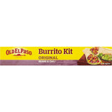 Old El Paso Mexican Burrito Kit with tortillas, seasoning, and sauce for quick, authentic burrito meals in 20 minutes.