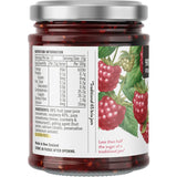 Barkers Spreadable Fruit Raspberry, no refined sugar jam, perfect for toast or pastries with real raspberry flavor.