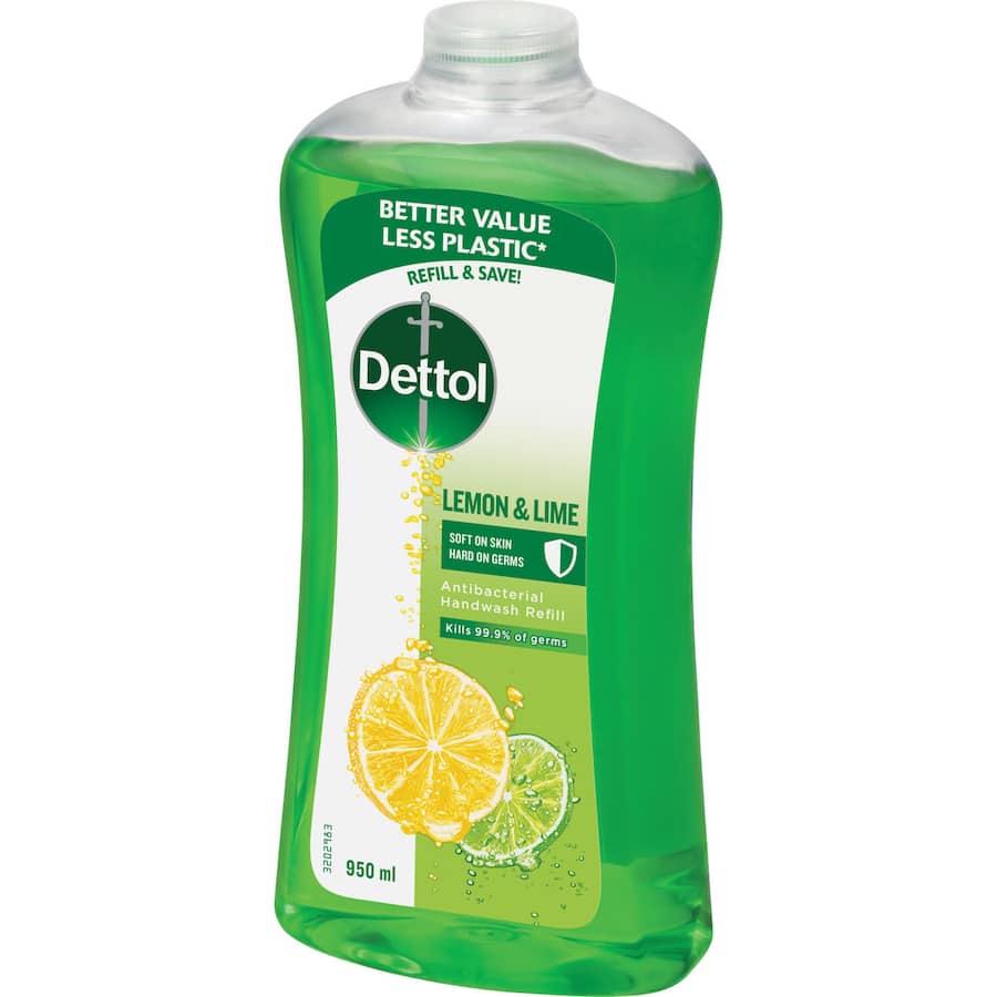 Dettol Liquid Hand Wash Lemon & Lime Refill 950mL
