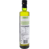 Bottle of Macro Organic Olive Oil Spanish Extra Virgin, showcasing rich colors and label, highlighting its premium organic blend.