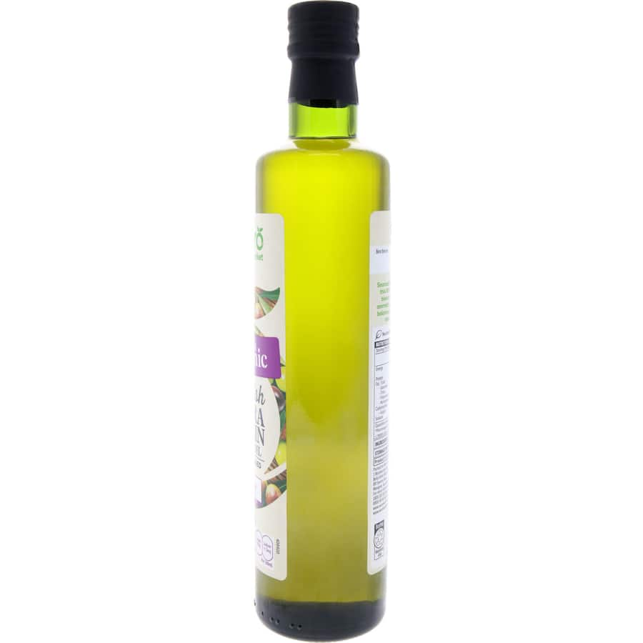 Macro Organic Olive Oil Spanish Extra Virgin bottle showcasing its premium quality and organic blend of Picual, Arbequina, and Hojiblanca olives.